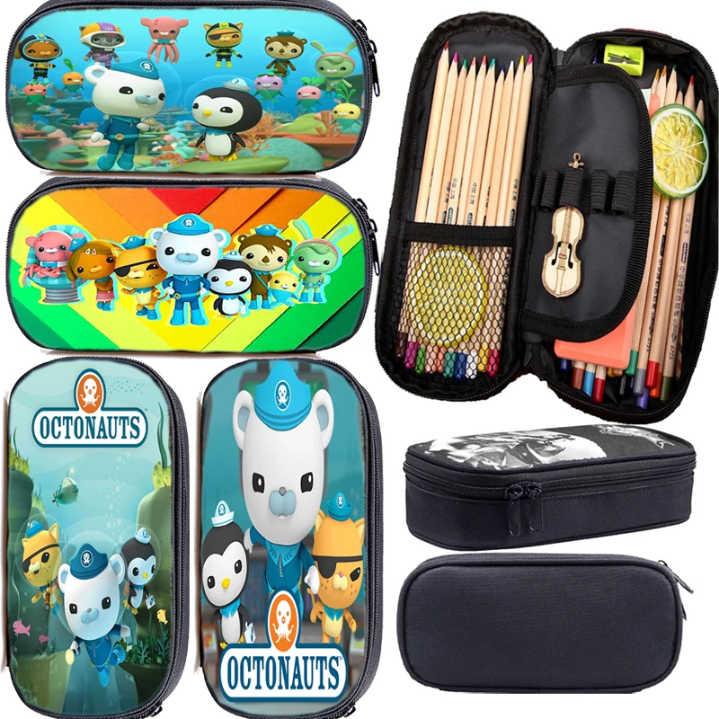 

Cartoon The Octonauts Pouch Make Up Boys Girls Beautiful 3D Print Pencil Cases Students Pencil Bags Cute School Supplies Pen Bag