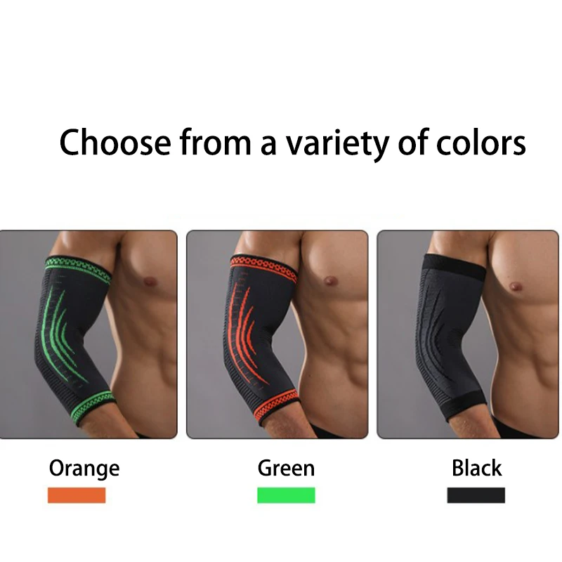 

1PCS Adjustable Elbow Pads Brace Support Elastic Compression Basketball Arm Workout Protector Volleyball Fitness Bandage Belt