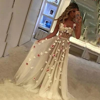 light gray tulle sexy see through arabic evening dresses sweetheart a line prom vintage formal party gowns robes de soir%c3%a9e