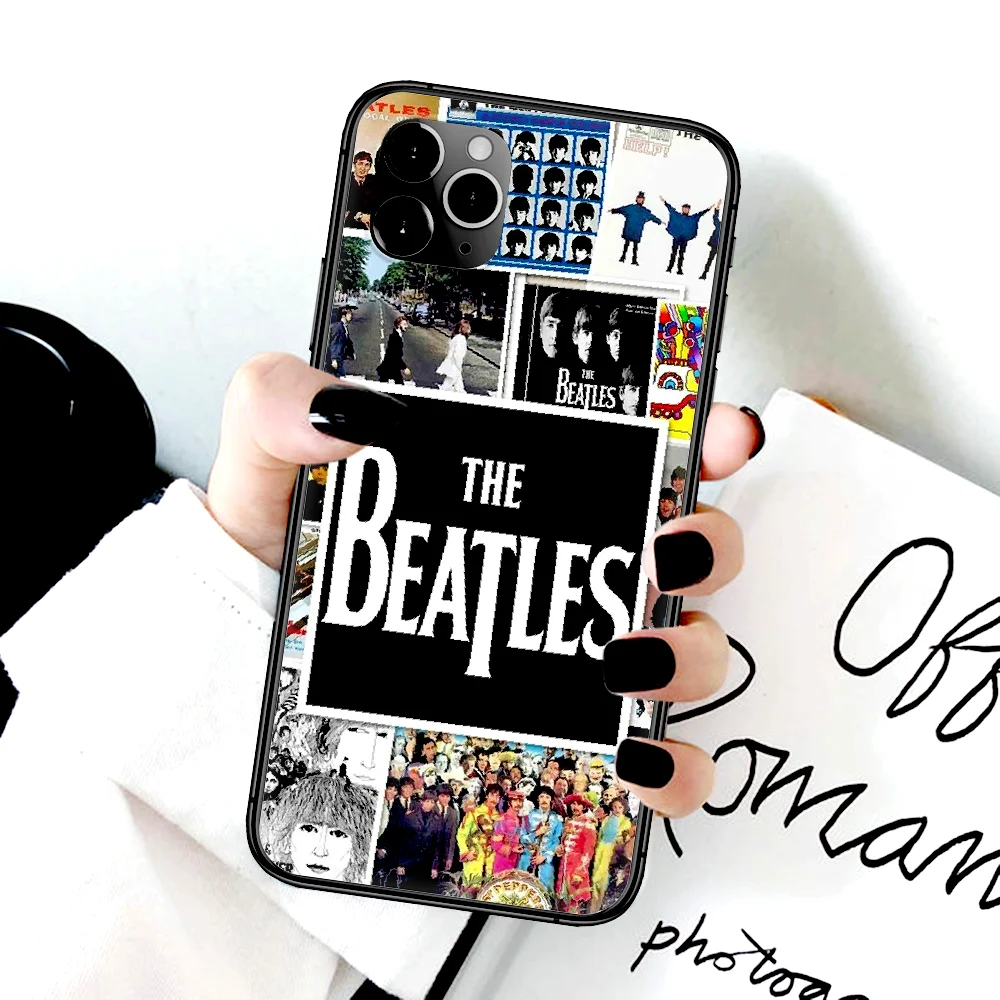 

Beatle Band Phone Case For Iphone 4 4s 5 5S SE 5C 6 6S 7 8 Plus X XS XR 11 12 Mini Pro Max 2020 black Etui Silicone Funda Tpu