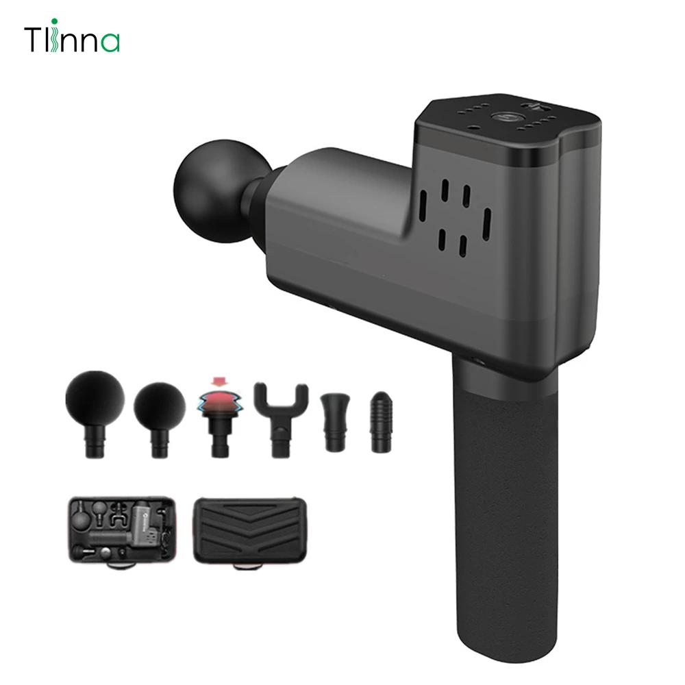 Tlinna Электрический массажер ручной мышечный Стимулятор массажный пистолет