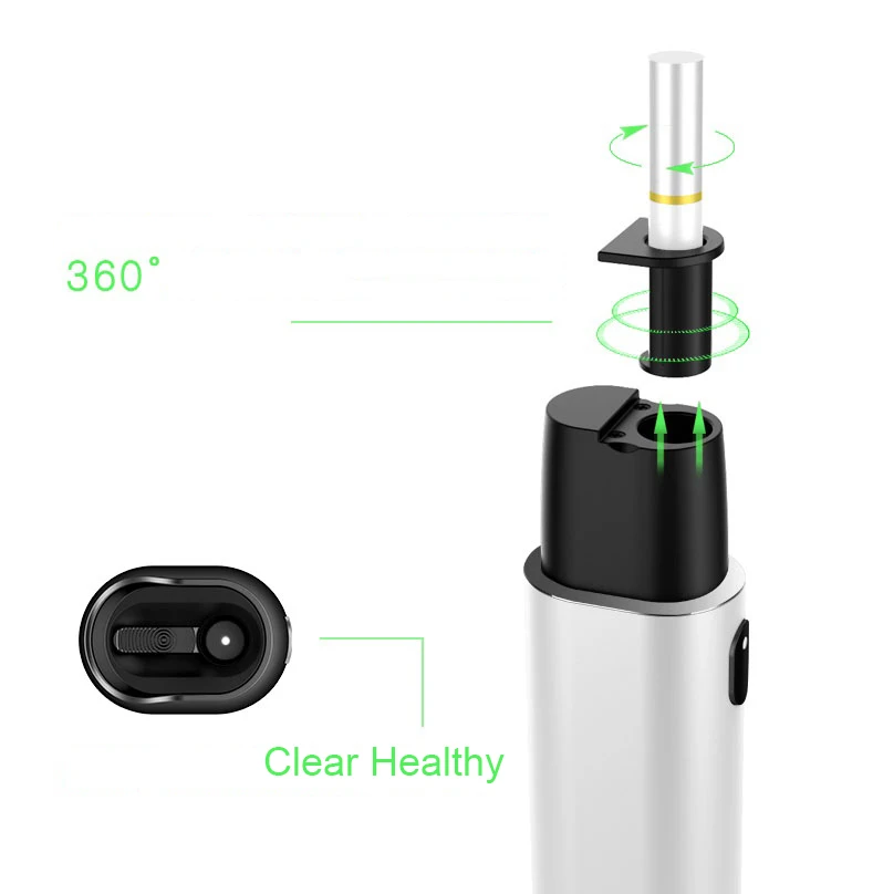 Тепловая не сжигающая электронная сигарета с аккумулятором емкостью 3000 мАч для
