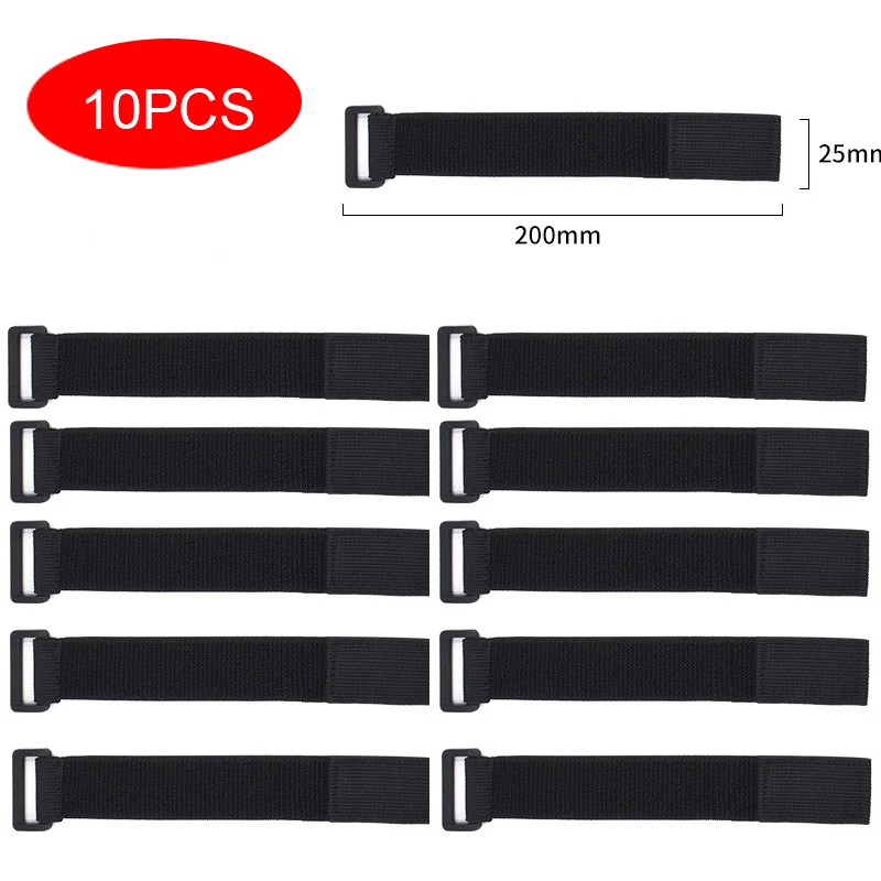 10 шт. нейлоновые эластичные Реверсивные застежки липучки|Клейкая крепежная