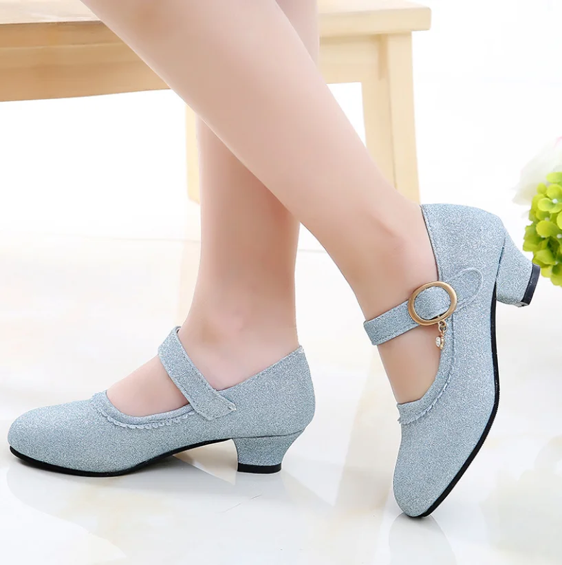 Детские туфли Стразы для девочек кожаные школьниц классические кроссовки весна