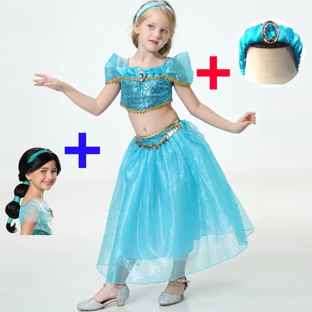 Фильм Рождество Детское платье костюм Жасмин из &quotприключений Аладдина&quot