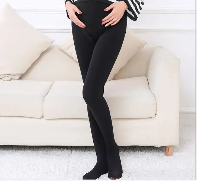 Новые зимние брюки для беременных женские черные леггинсы теплые мягкие