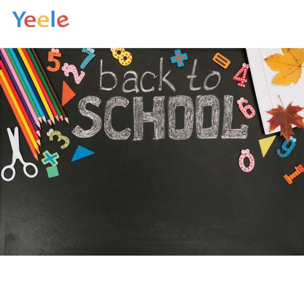 Yeele Blackboard Pencil Pen Back To School Photo Backdrop Baby Portrait Photophone Student Background For Studio | Электроника