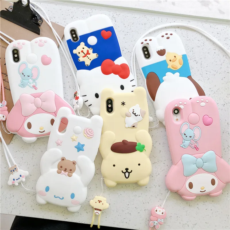 Для iphone 11 Pro Max Sanrio Мультфильм Мелодия друг Мягкий силиконовый чехол для телефона для iphone 6 6s 7plus 8plus X XR XS MAX чехол