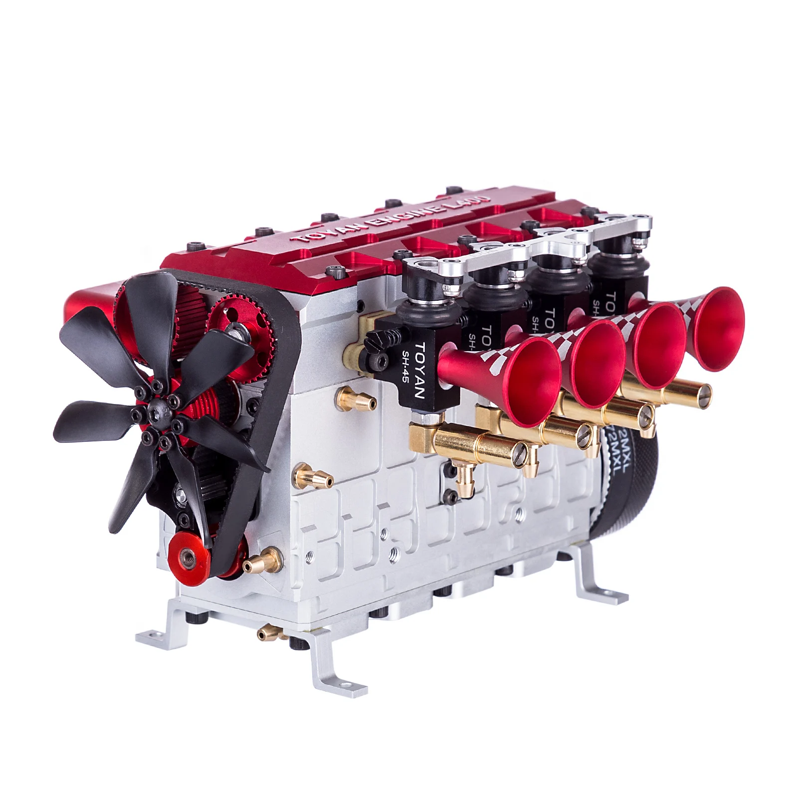 TOYAN FS-L400 14cc Inline Four-Cylinder Four-Stroke Water-Cooled Nitro Engine Model Assembly Kit For 1:8 1:10 1:12 RC Car Ship