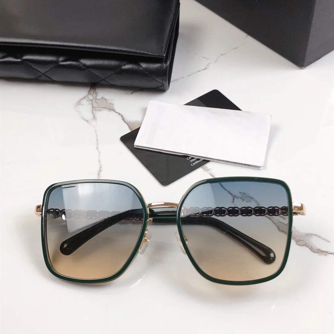 

Cha Sunglasses CH2198 Creative temples Large lens Design for Driving Woman Fashion Casual shopping Holiday gift