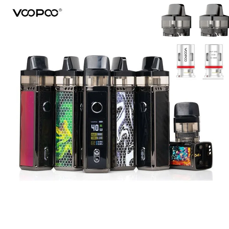 Оригинальный VOOPOO VINCI Mod Pod Vape Kit с аккумулятором 1500ма/ч 5 мл 0 96 дюйма TFT цветной экран