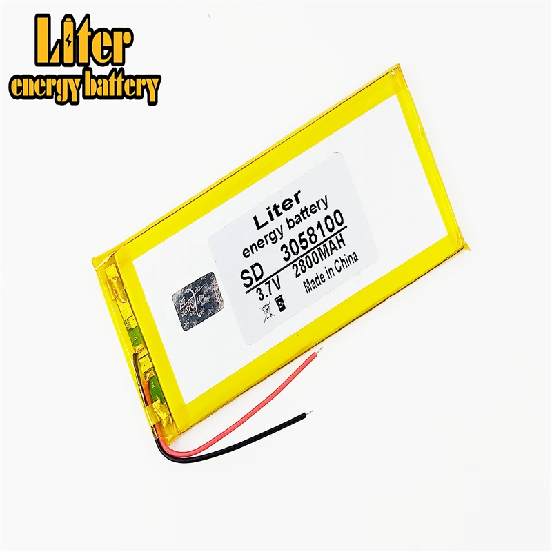 Лучший бренд батареи 3 7 V полимерный литиевый аккумулятор 3058100 MP5 GPS MP4 планшет