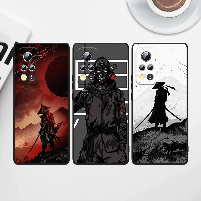 Japanese Samurai For Honor Play 3E 5 5G 5T 8S 8C 8X 8A 8 7S 7A 7C MAX Prime Pro 2019 2020 Black Phone Case Soft Capa