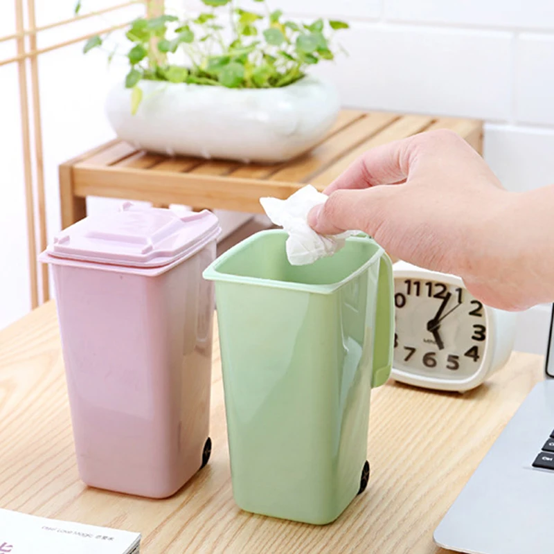 Креативный дизайн раскладушка мини мусорный бак Многофункциональный