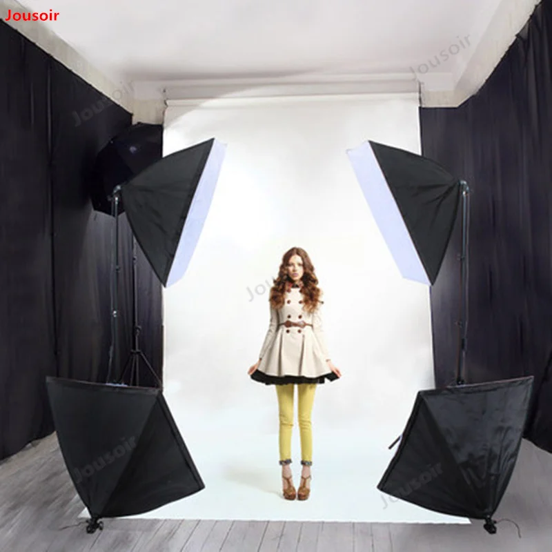 Комплект для фотосессии четыре одиночные лампы мягкий свет фотостудии набор