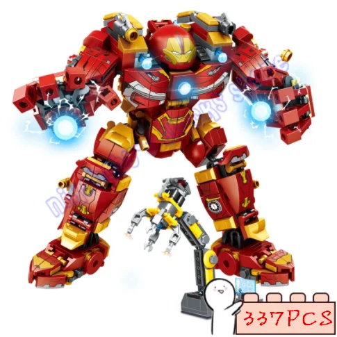 

337pcs Buster Toys Super Machine Robot Building Blocks Bricks DIY Children Heros MOC Gifts War Iron Model Technical Movie
