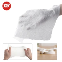 100pcsbag white compressed towels coin camping bbq fishing fitness sport travel wipes toilet paper tablets for home towel