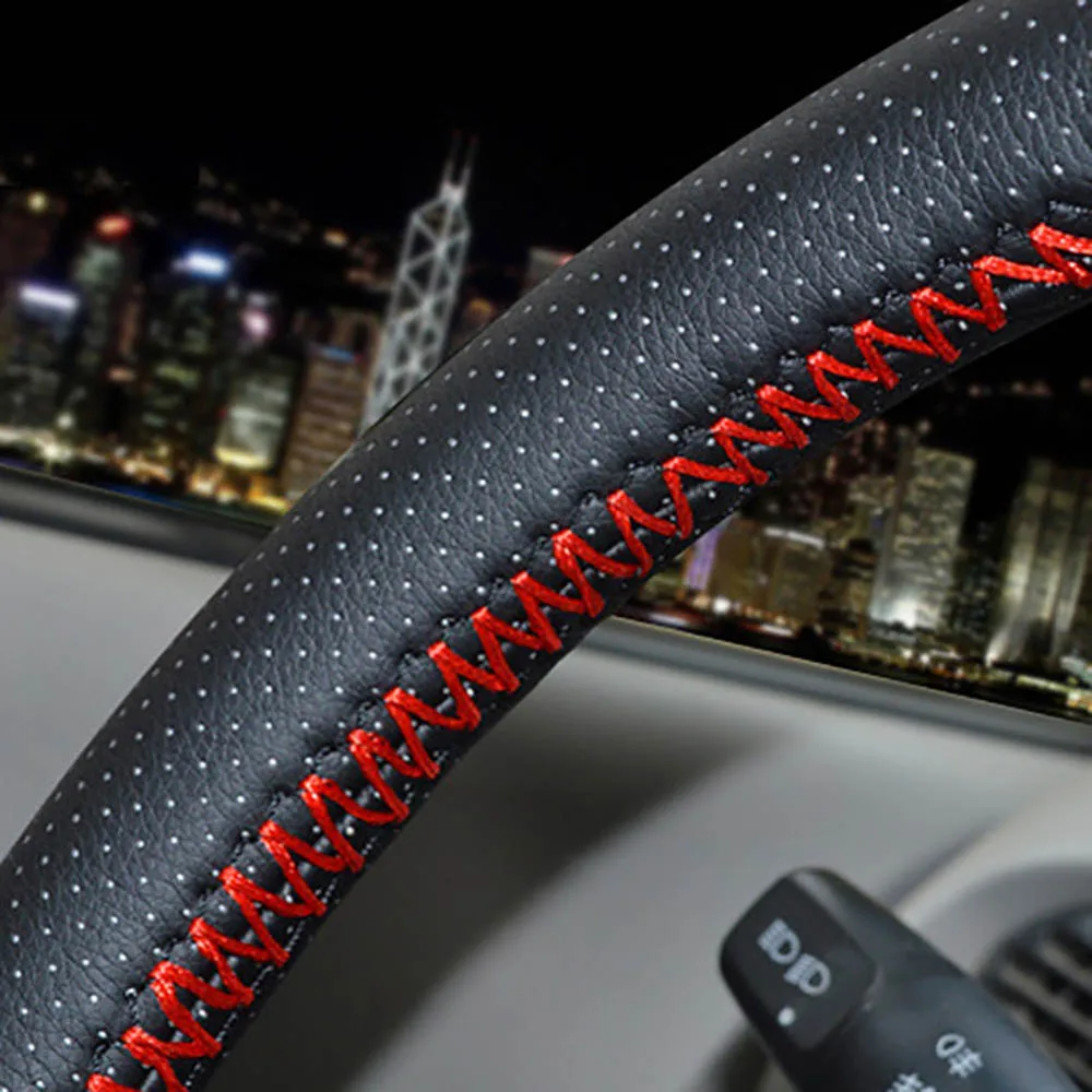 Универсальный автомобильный чехол на руль DIY нескользящий Стайлинг Руль