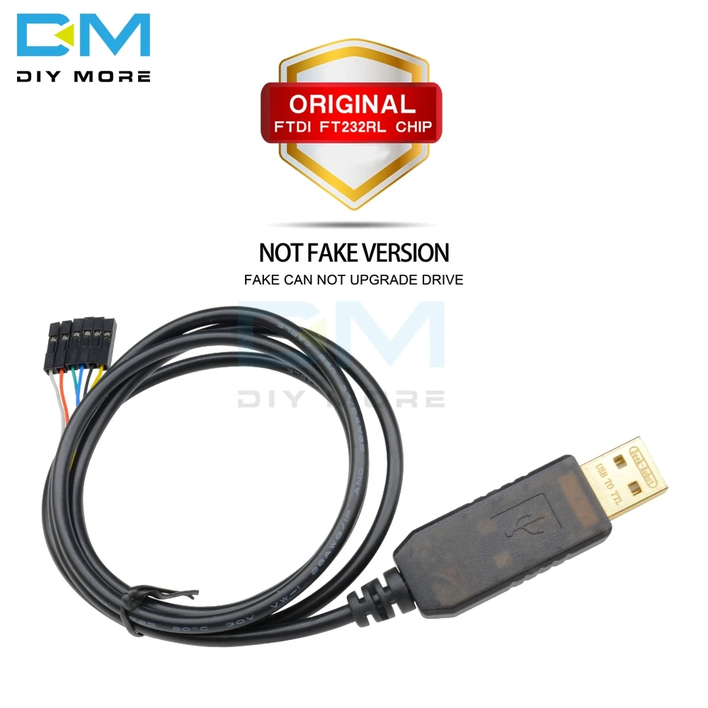 

Original 1M 100CM 6P 6PIN FTDI FT232RL FT232 USB to TTL RS232 Serial Wire Adapter Module Download Cable For Arduino Raspberry Pi