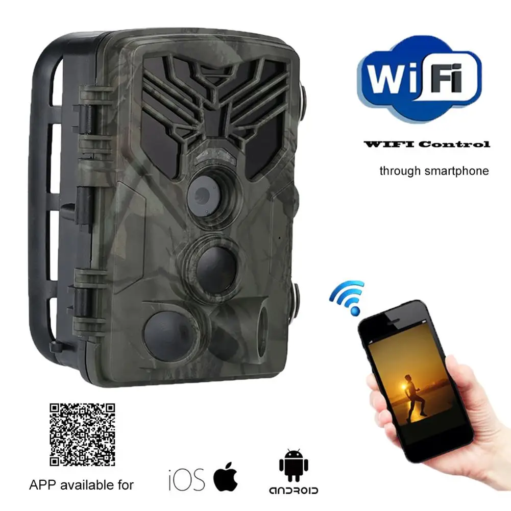 2.0LCD Trail камера WiFi 20MP водонепроницаемая охотничья инфракрасная для наружного