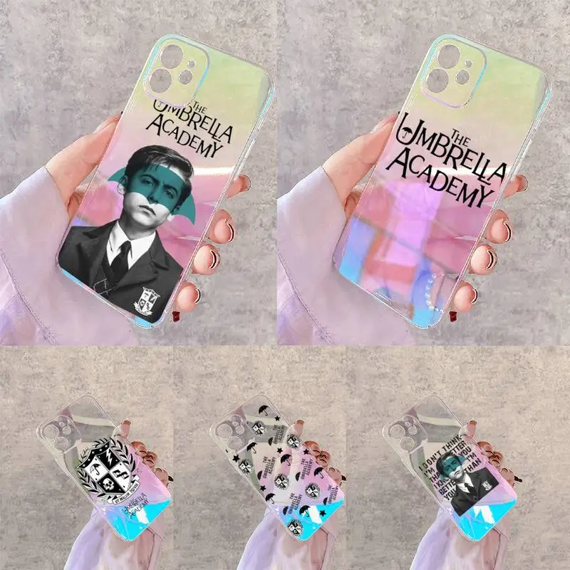 

Fundas Umbrella Academy Phone Case for iPhone xiaomi redmi 7 8 9 11 12 10 S X XS XR MINI Pro Max Plus laser Transparent