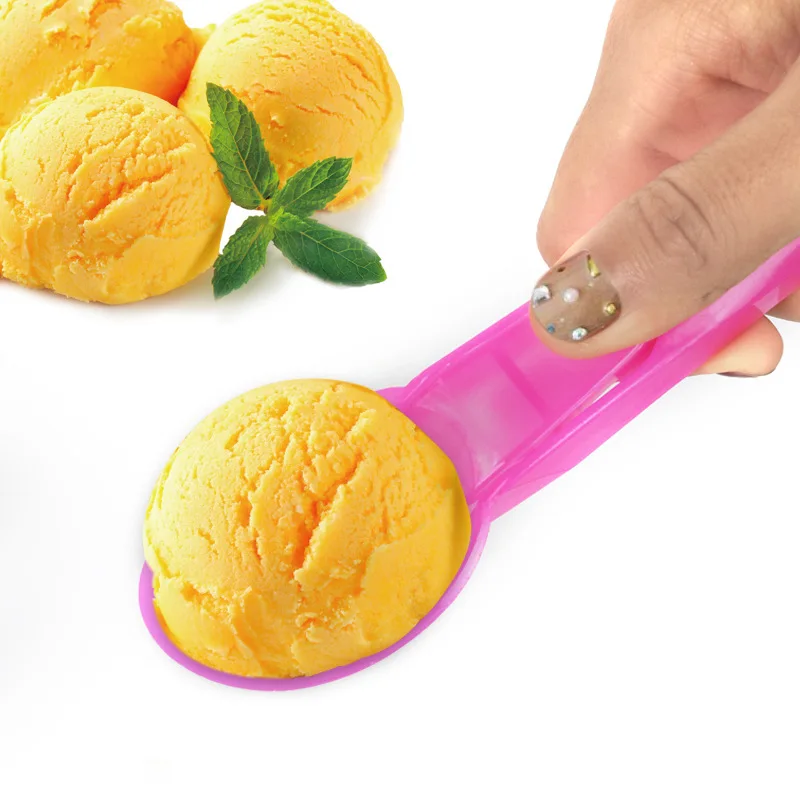 

1Pcs Ice Cream Scoop Plastic Ice Cream Spoon Watermelon Baller Scoop Fruit Dessert Spoon Ice Cream Ball Maker Kitchen Tools