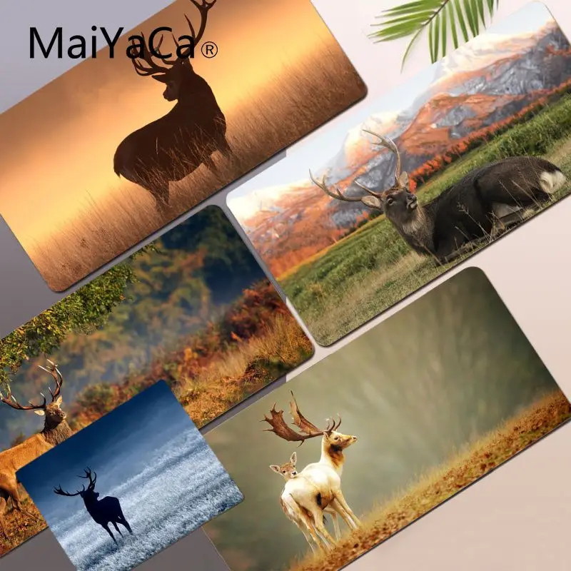 

Animal Deer Beautiful Anime Large Mouse pad PC Computer mat Size for large Edge Locking Gameing World of tanks CS GO Zelda