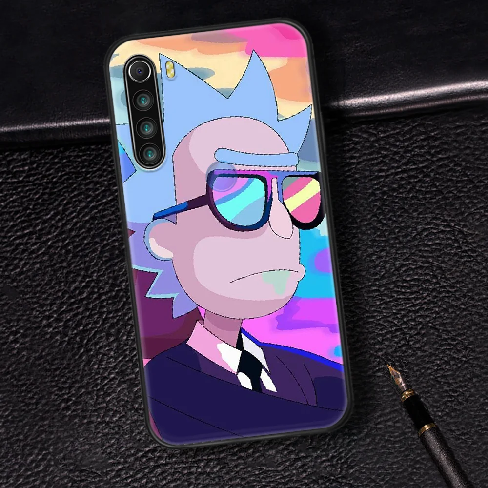 

Rick Or Morty ANIME Phone Case Cover Hull For XIAOMI Redmi 7 7A 8 8A 9 9C Note 6 7 8 9 9S K20 Pro K30 black Prime Painting