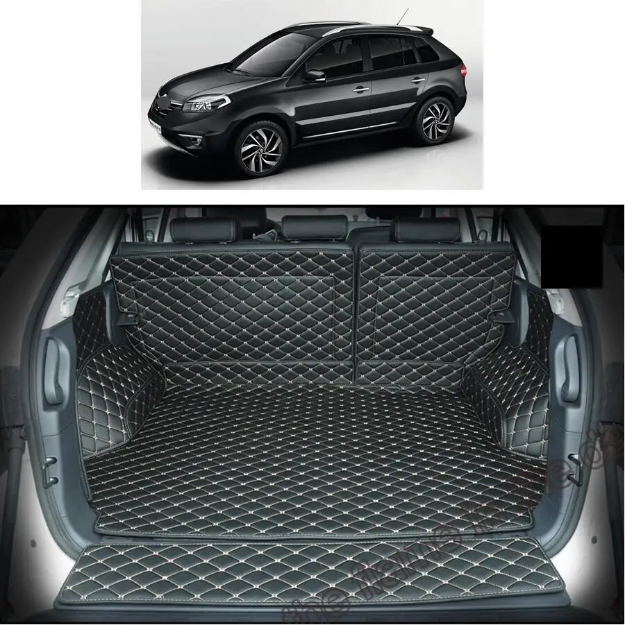 for renault koleos leather car trunk mat cargo liner 2007 2008 2009 2010 2011 2012 2013 2014 2015 samsum qm5 carpet