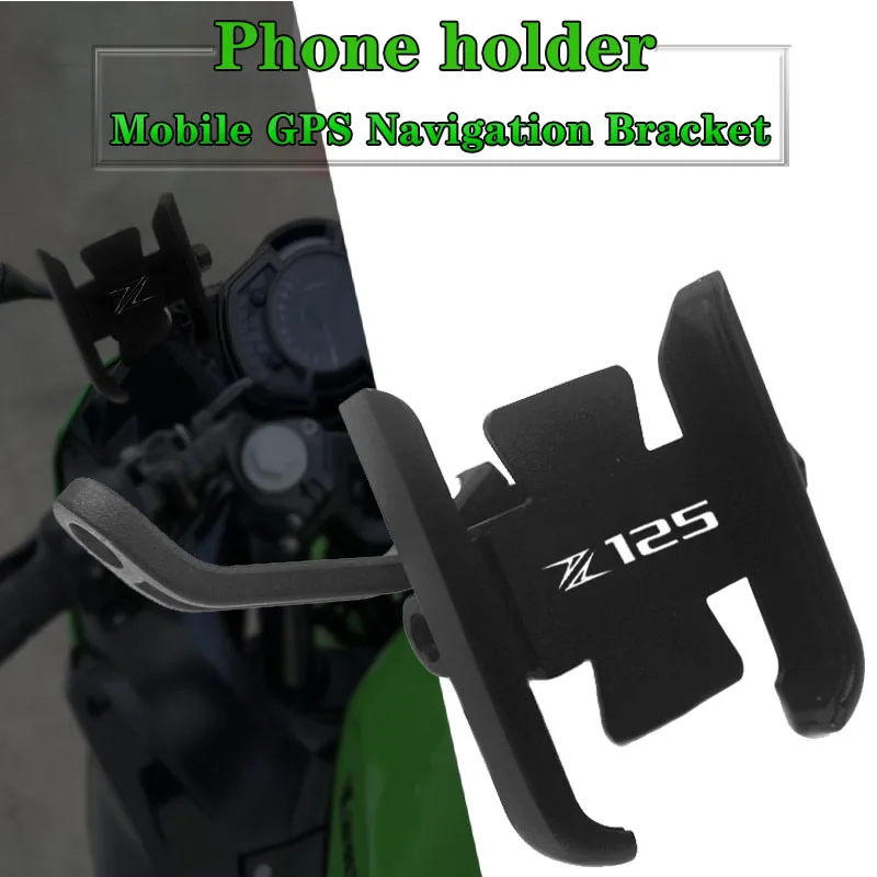 

For KAWASAKI NINJA 125 Z125 Z 125 2019 2020 2021 Motorcycle accessories handlebar Mobile Phone Holder GPS stand bracket