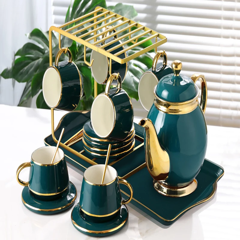 

Flower Stand Tea Cup Porcelain Baby Ceramic Reusable Latte Fashion Coffee Cup Set Saucer Christmas Nordic Caneca Drinkware BDF5