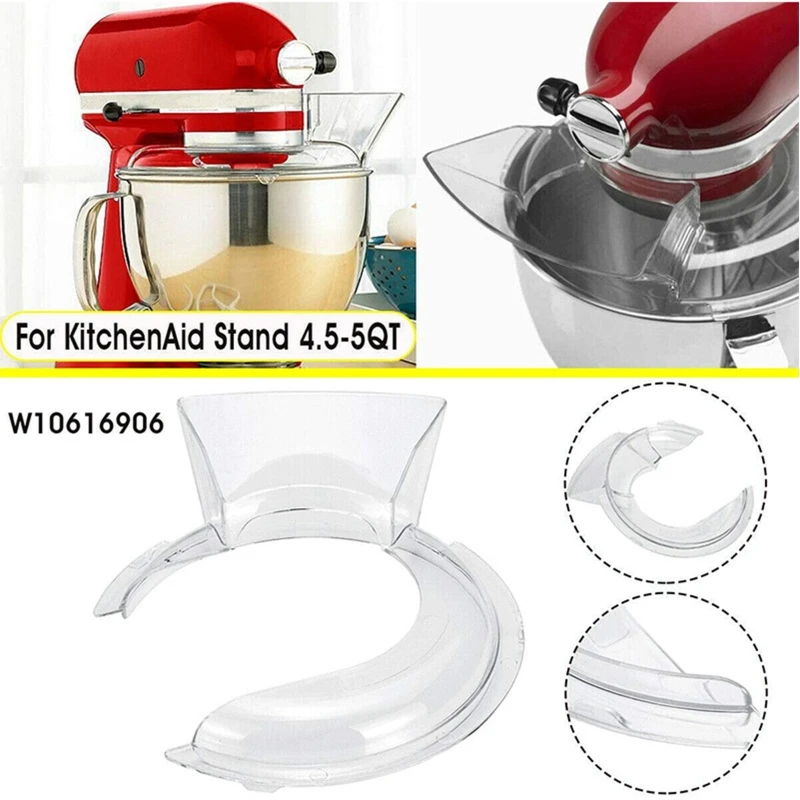 

Transparent Pouring Shield Replacement Splash Cover for KN1PS K45SS KSM75 KSM150PS KSM5 4.5-5QT Mixer Accessories Parts