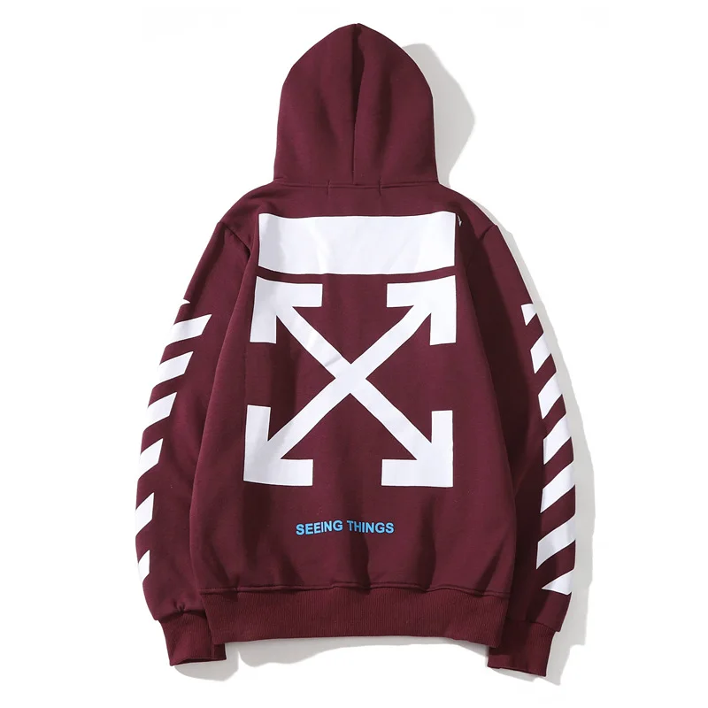 

Women Pullover Black White Sweatshirts Hoodies Mens Print Fleece Hooded New Off Men Hoodie Autumn Male Hip Hop Streetwear