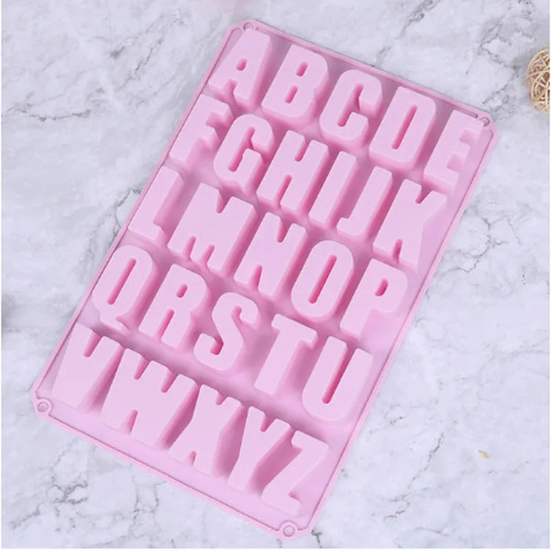

Силиконовая форма для шоколада, 26 прописных букв, форма для печенья, торта, форма для выпечки