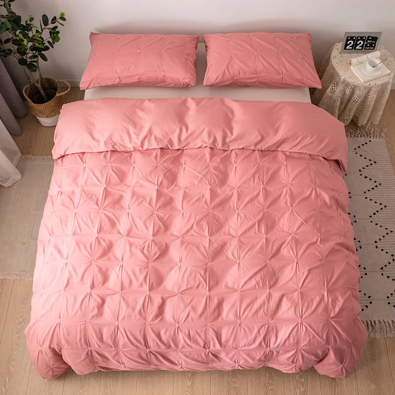 

Роскошный розовый комплект постельного белья Королевский дворец пододеяльник с наволочкой пододеяльник наборы односпальное двуспальное ...