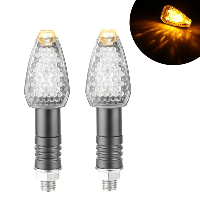 Светодиодный двойной светильник для мотоцикла 2 шт. с поворотным сигналом