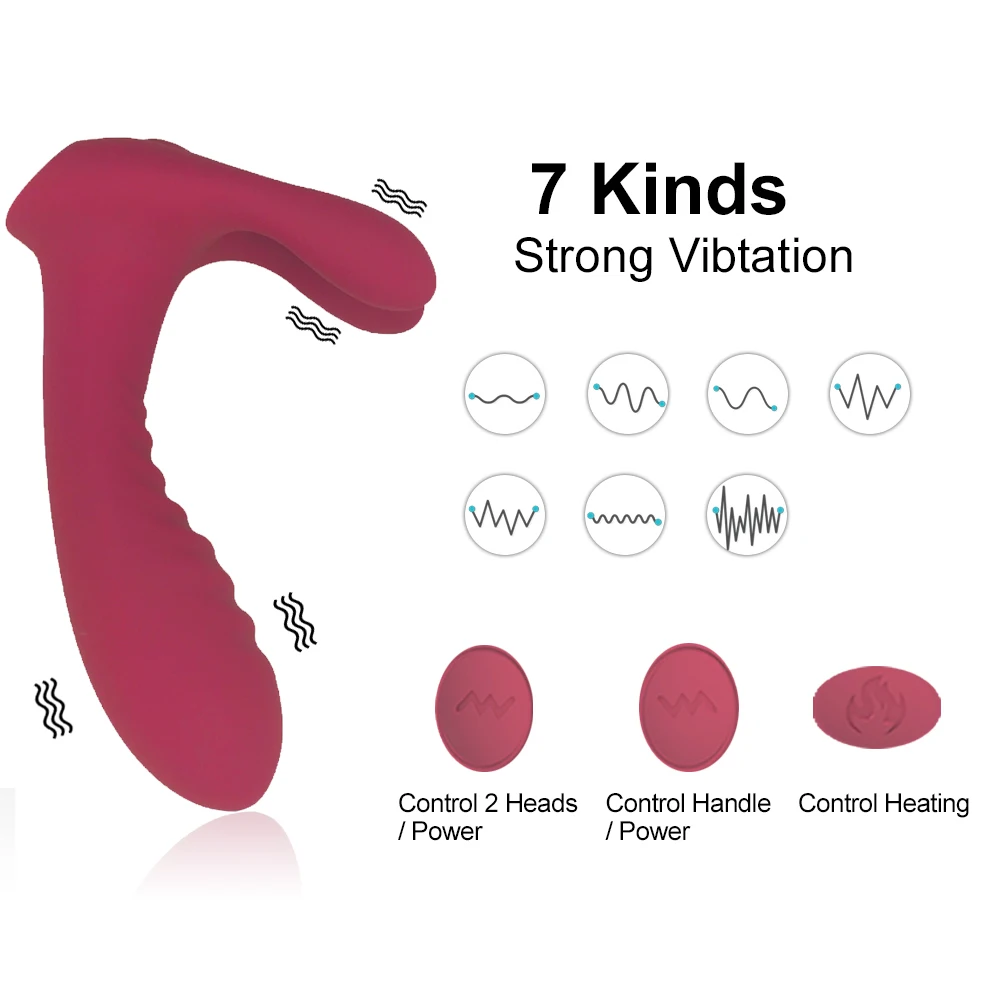 Вибратор Кролик с подогревом точки G 10 скоростей 3 мотора водонепроницаемый