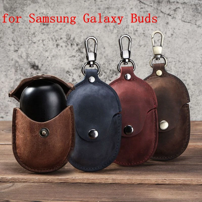 Новый роскошный кожаный защитный чехол с брелоком для Samsung Galaxy Buds зарядная