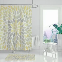 waterproof shower curtain plant design bathroom screen curtain home decoration bathroom products