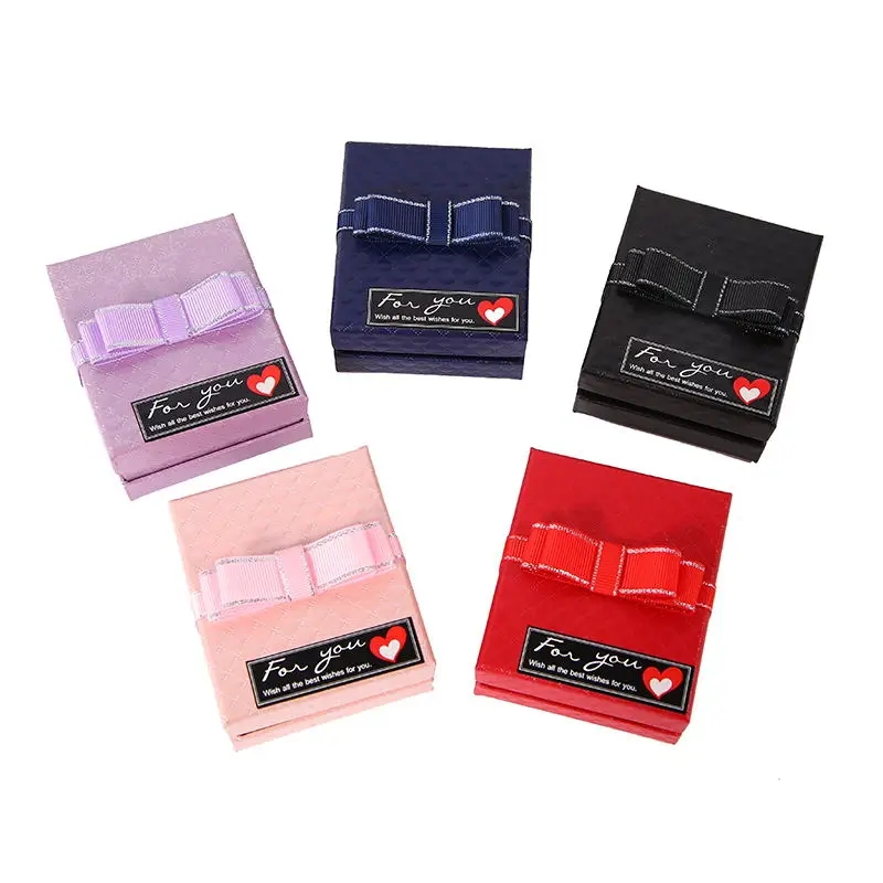 DIY крафт-бумага органайзер для ювелирных изделий коробка дисплея Милый фестиваль