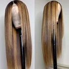Индийский блондинка изюминка 360 кружевных фронтальных париков прямые волосы натуральных волос Шелковый топ 13X6 фронта шнурка человеческих волос парик человеческих волос полный шнурок