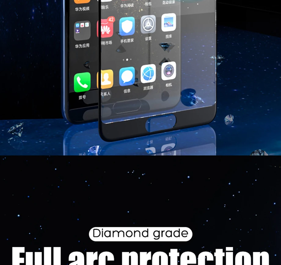 9D полное покрытие из закаленного стекла для huawei P20 Lite P20 Pro, Защитное стекло для экрана, Защитная пленка для huawei P30 Lite P10 Lite Plus