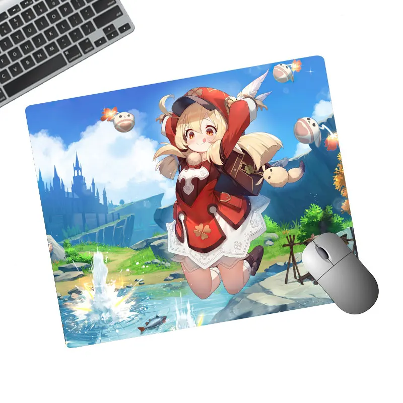 

Genshin Impact Mouse Pad Gaming Accessories Small PC Laptop Gamer Mousepad Anime Kawaii Keyboard Desk Mat For CS GO LOL mousepad