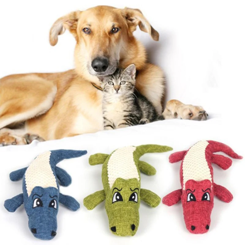 

Pet dog-specific Toys Flax plush animal toys Dogs chew playful clean teeth toys