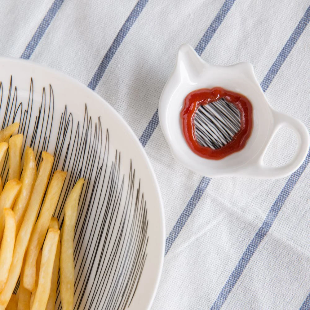 Керамический соус блюдо тарелки для закуски Солнечный узор десерт простой и