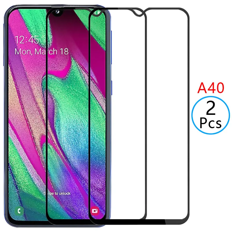 

9d protective tempered glass for samsung a40 screen protector on samsun galaxy a 40 40a safety film samsumg sansung samsunga40
