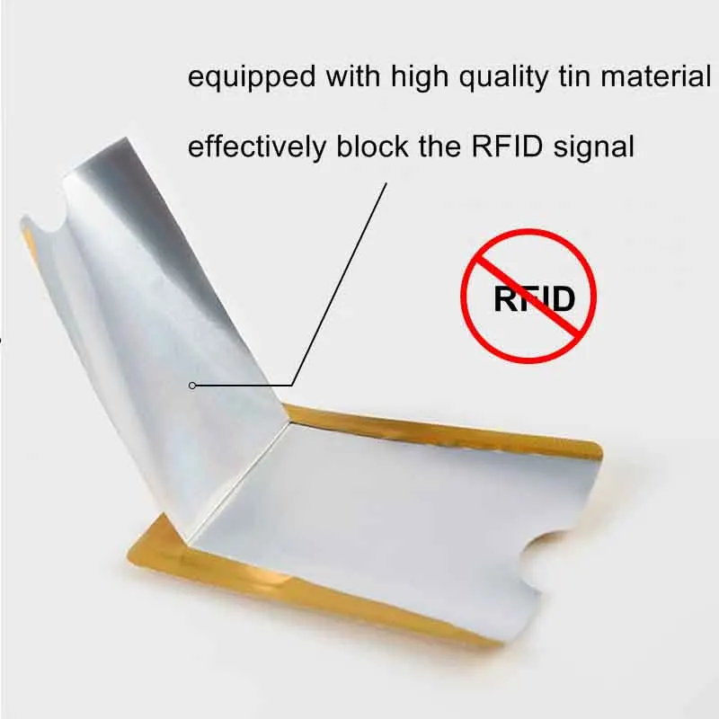 5 шт./лот, Открытый Анти RFID кредитный держатель для карт, чехол для банковских карт, кошелек, блокировка, считыватель, замок, Противоугонная защита информации, сумка