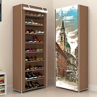 multilayer shoe rack dustproof shoe organizer cabinet simple assemble shoe cabinets home furniture space saving storage cabinets