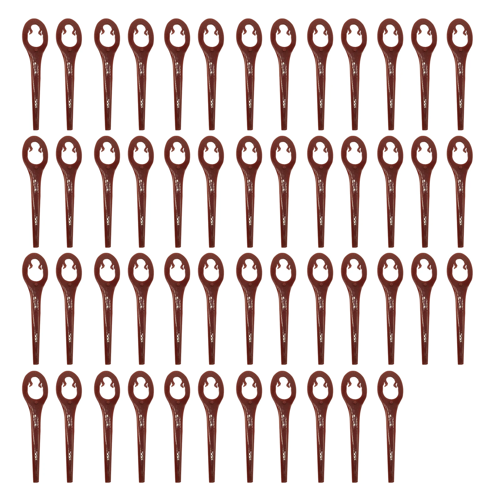 50 шт. Пластик триммер Подвески с лезвиями комплект сменные лезвия для газонной