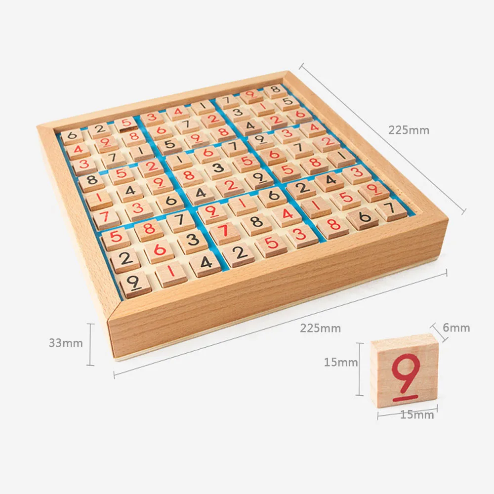 

Wooden Sudoku Chess Game Adults Logical Thinking Chess Sudoku Chess Children Board Games Table Toy Education Puzzle Toy